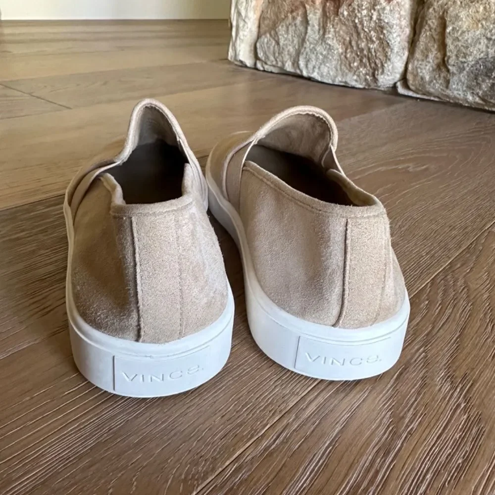 VINCE Blair 5 Slip-On Suede Sneakers Dogwood Pink/Nude Size 7